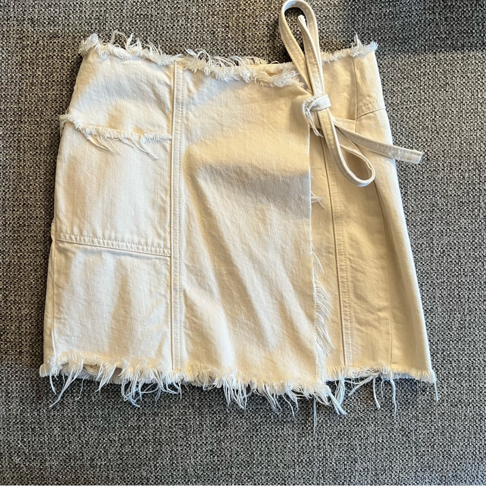 White Wrap Around Skirt